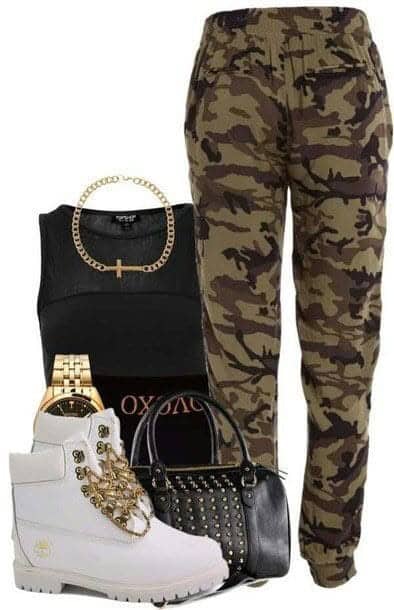 12 – Classy Outfit With Camo Pants