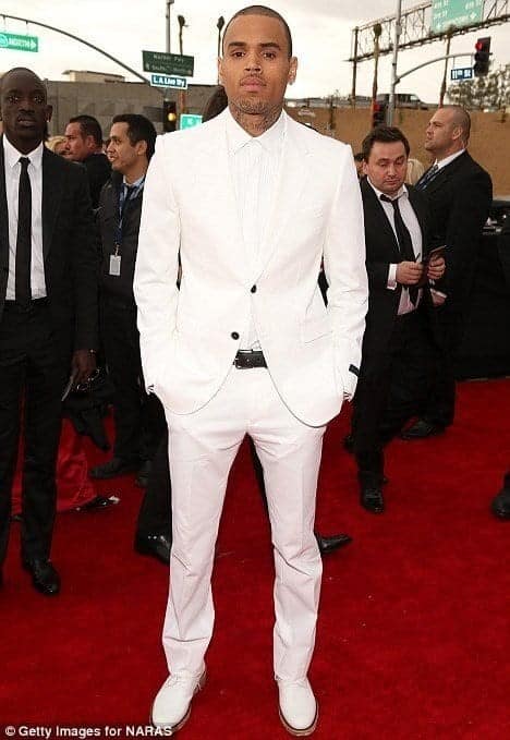 8 – Red Carpet White Suit Style