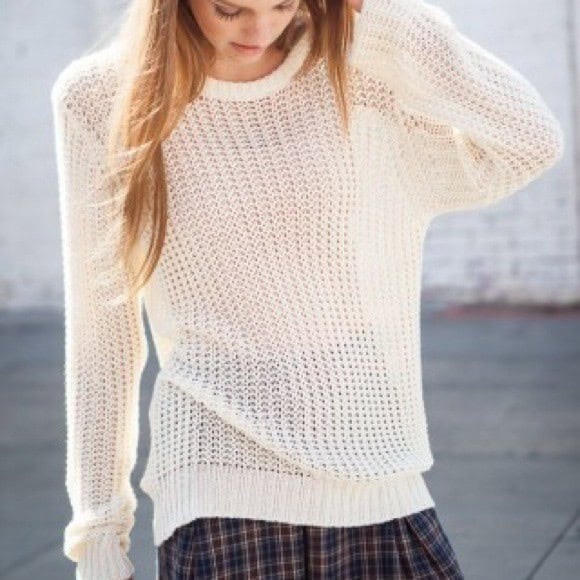 32 – Open-Knit Sweater