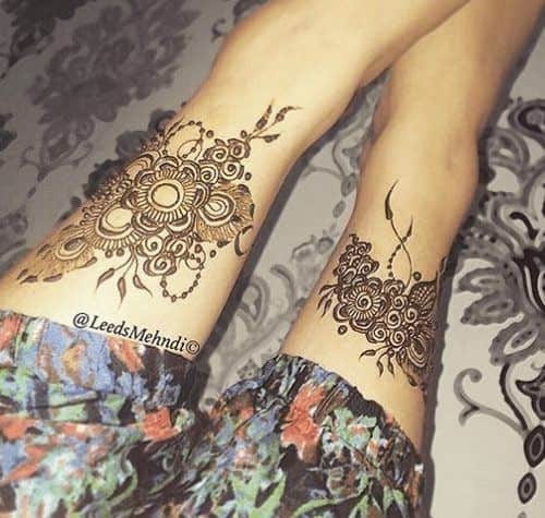 ↓ 1 – Full Leg Henna