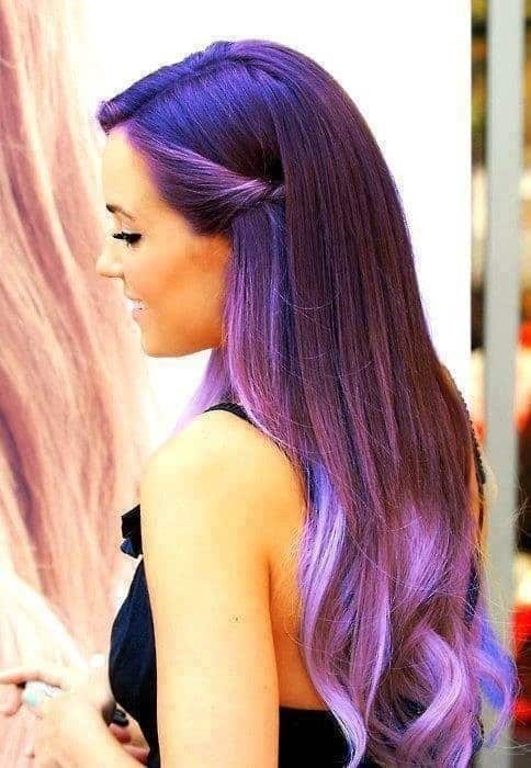 Blue to light purple with a twist