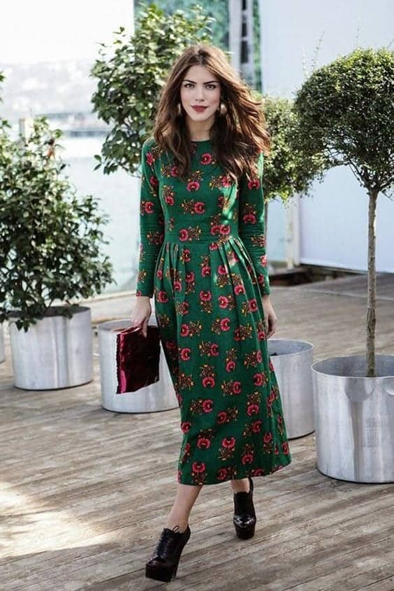 #10 – Long Floral Dresses