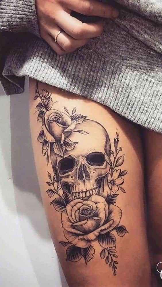 #9- Cool Skull Tattoo