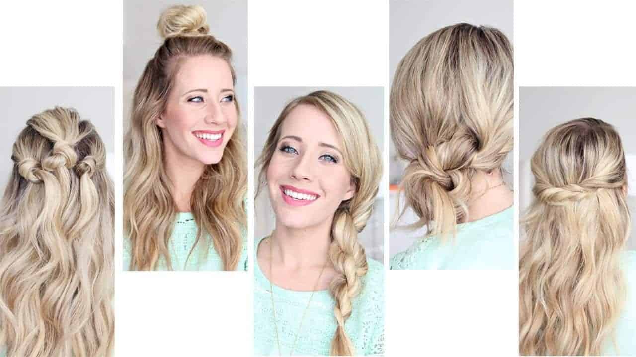 ↓ 5 – Simple and Easy 2 Min Updo