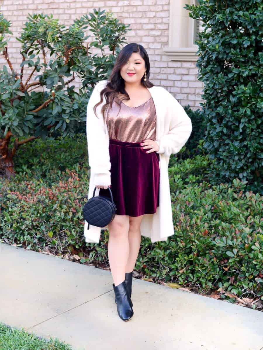 34 – Velvet Skirt With a Sequined Top are All you Need to Gear Up for the Holidays!