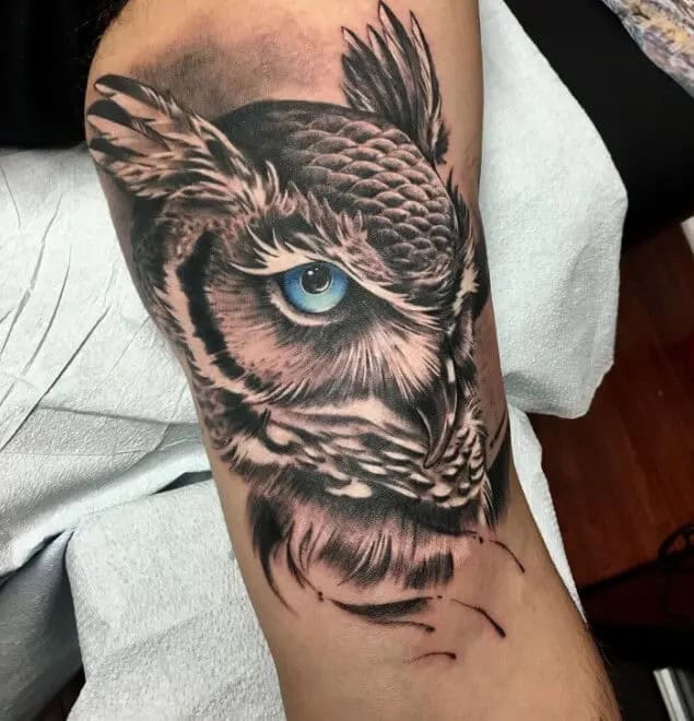 ↓ 8 – The Great Horned Owl Tattoo