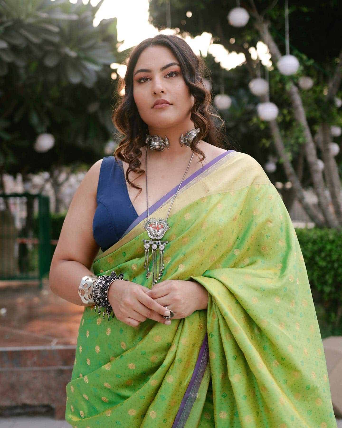 13 – Simple Saree for an Intimate Wedding Function