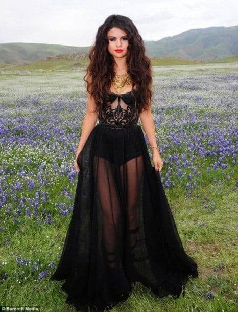 ↓ 8 – Selena Gomez Evening Dress