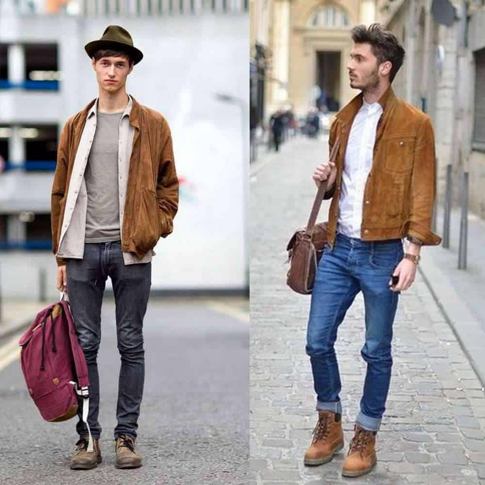 ↓ 6 – What to Wear with Brown Suede Jacket