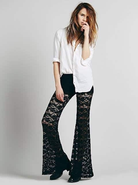 05 – Button-Up Shirt With Lace Pants