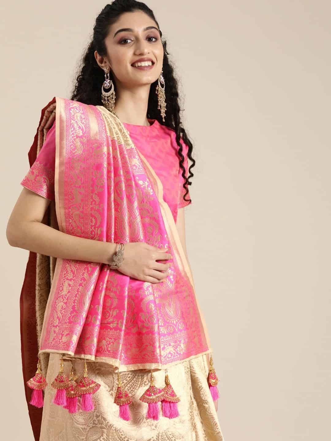 Try a Pastel Front Pallu Saree for Summers