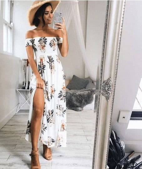 32 – Styling A Side Slit Floral Maxi