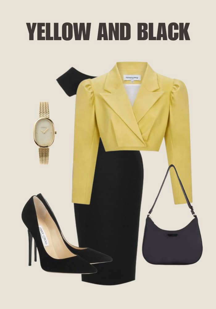 Tips on How to Wear Black & Yellow Together