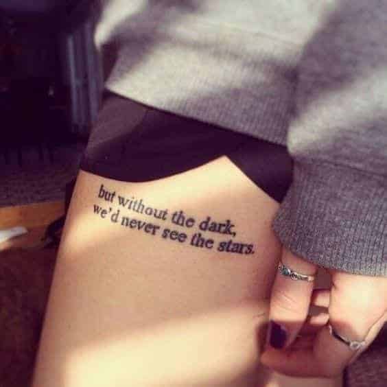 ↓ 27. Quote Tattoo