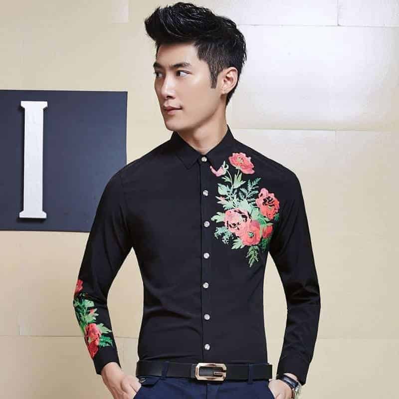 #8- Funky Floral Patterned Dress Shirts