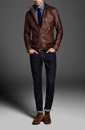 ↓ 19 – Semi-formal Way to Style Bomber Jackets