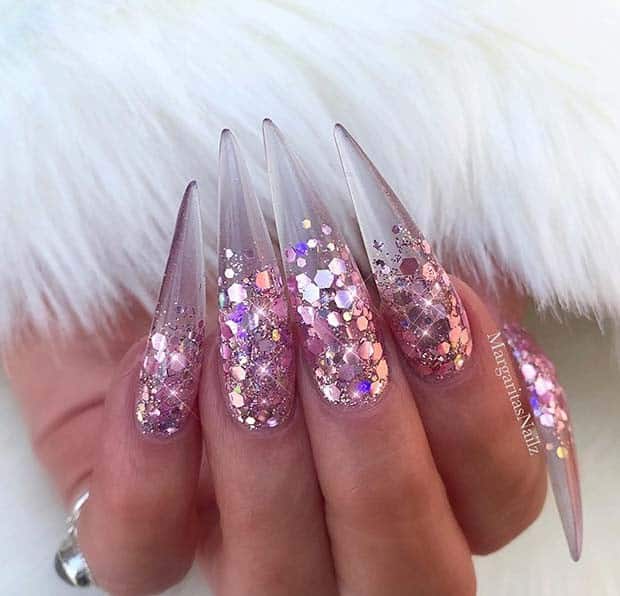 8 – Stunning Glitter Ombre