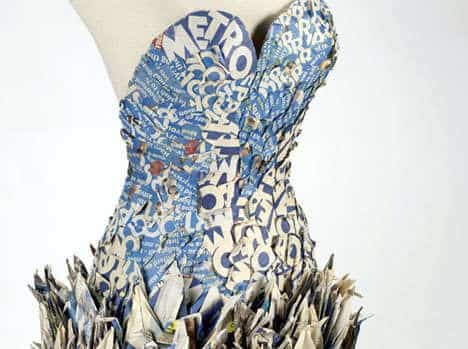 13 – Mosaic Style Paper Dress