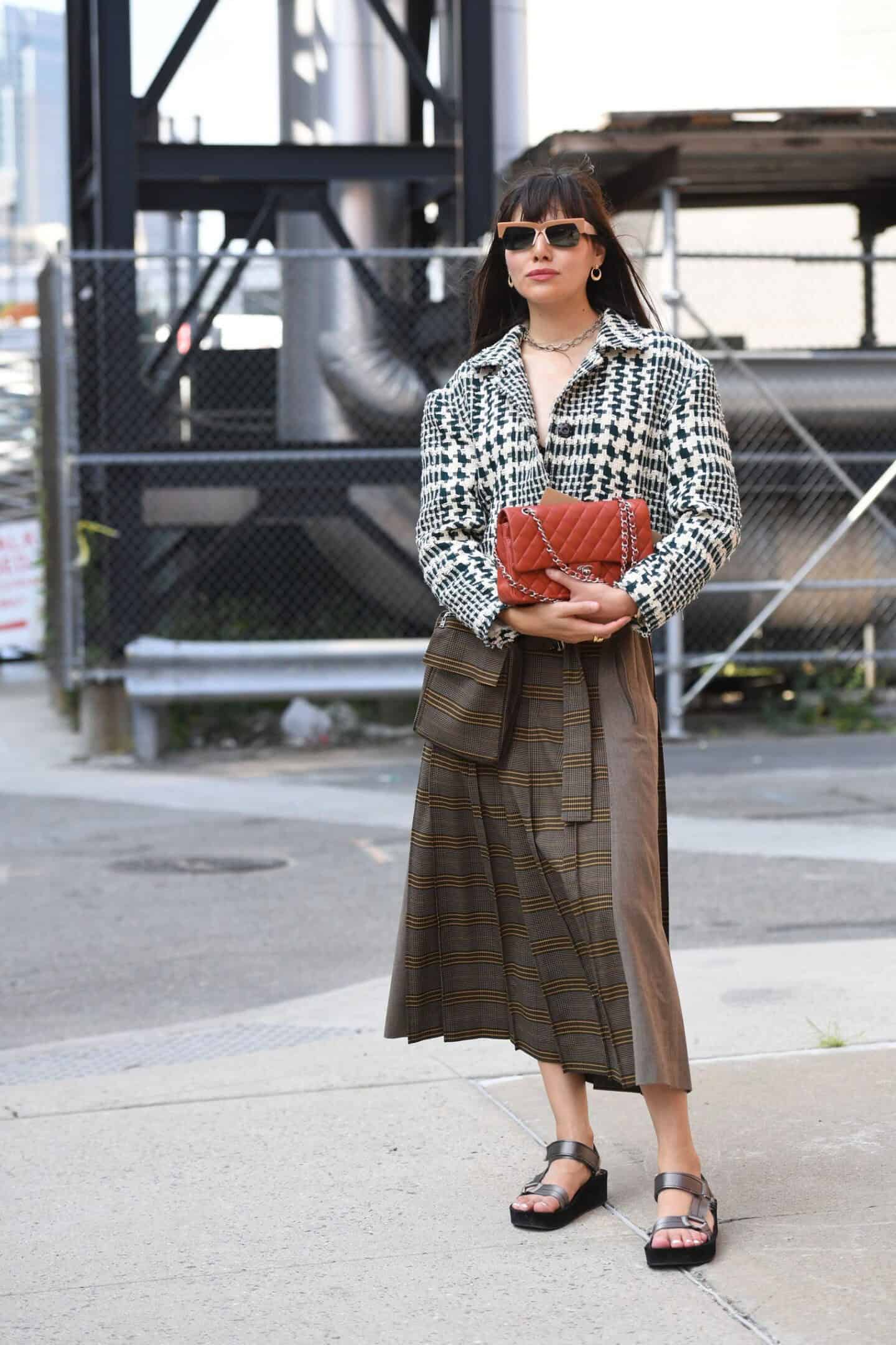 2 – Pair Pleats And A Quilted Pattern Jacket For An Elevated Fashion Outfit