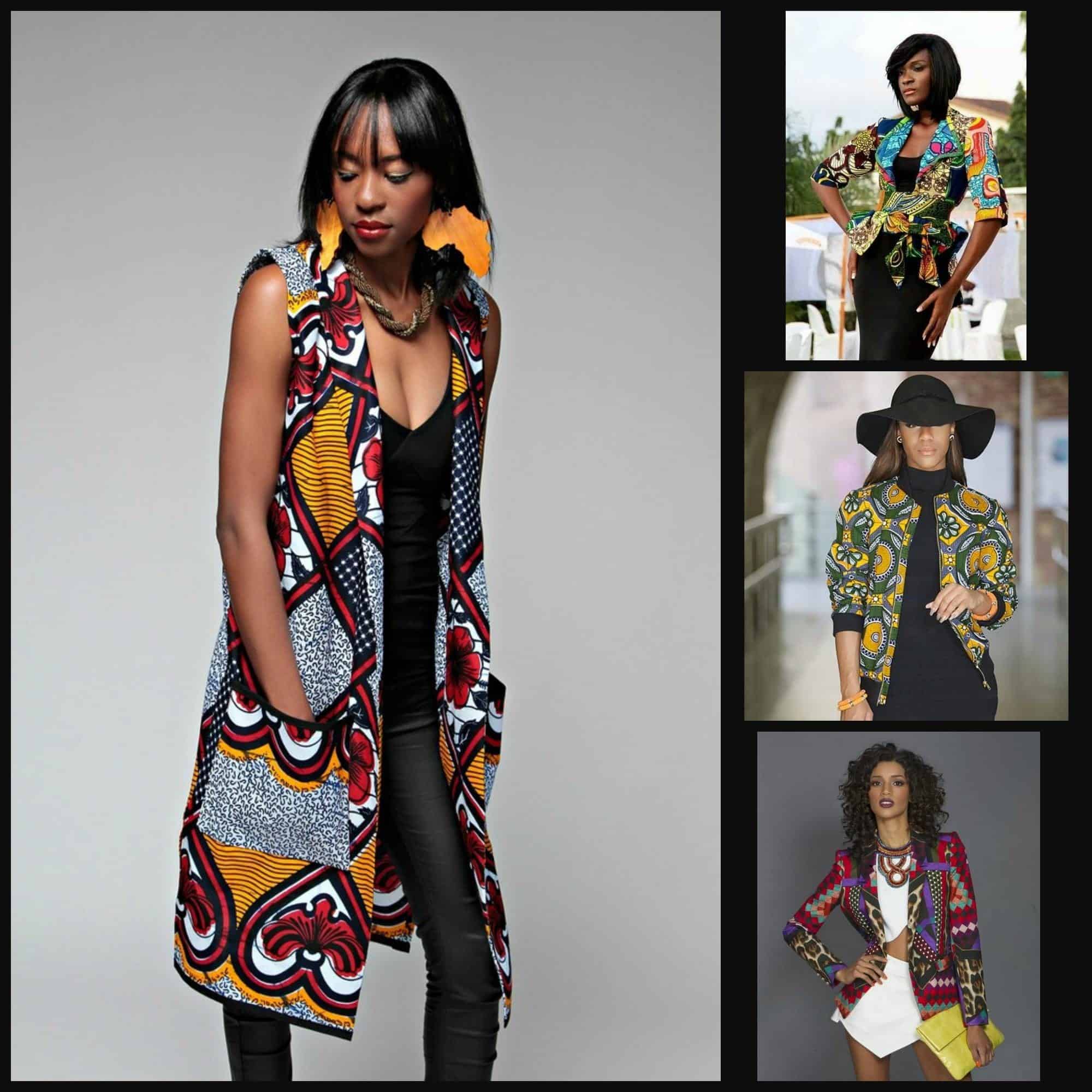 ↓ 14 – Jackets in Kitenge Ankara Print