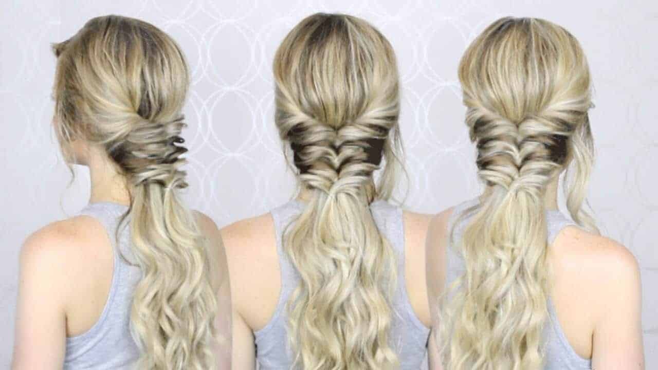 ↓ 40 – Stacked Topsy Tail Braid