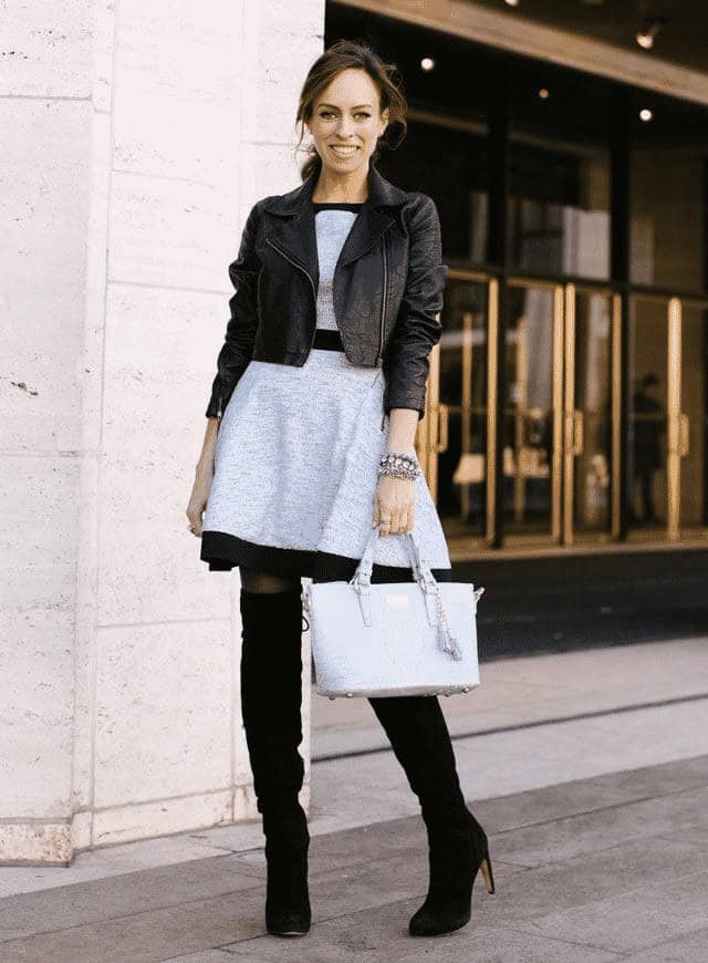 29 – Street Style Knee-length boots