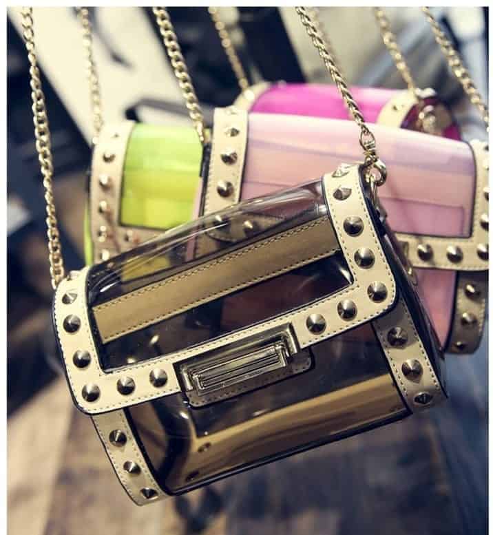 #5- Studded Candy Handbag with Chain