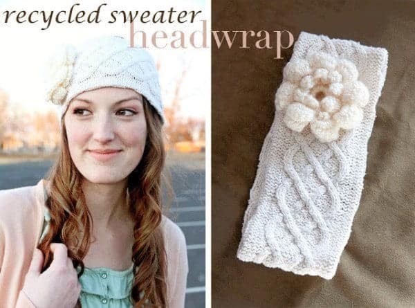 #41-DIY RECYCLED SWEATER HEADWRAP.