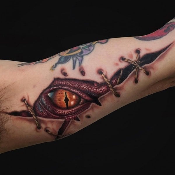 6 – Dragon Eye Tattoo Design Ideas