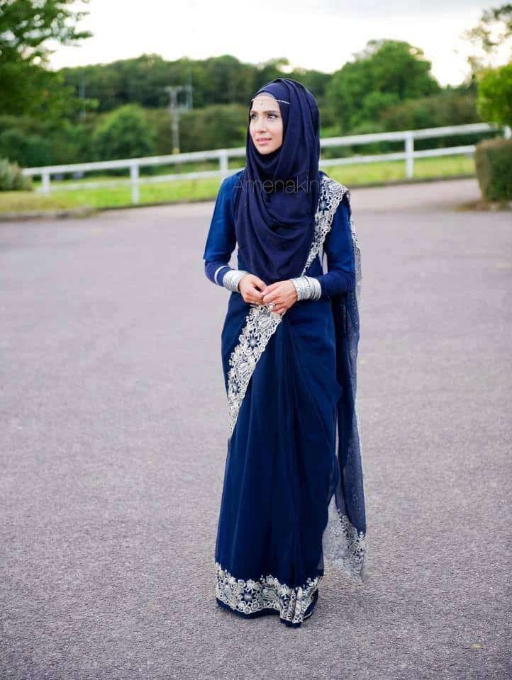 ↓ 7 – Style your Hijab with Maatha Patti to Elevate your Outfit