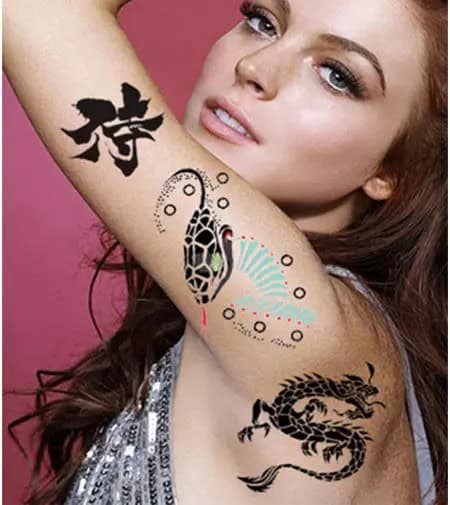 14 – Celebrities With Dragon Tattoo