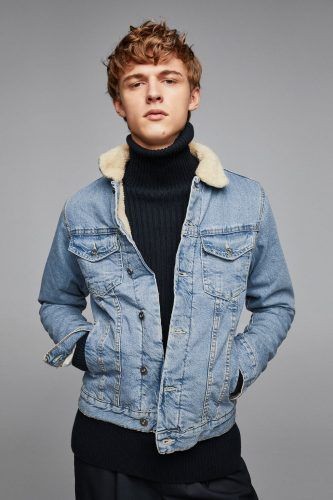 ↓ 23. With a Denim Trucker Jacket