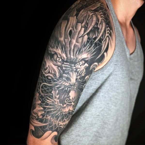 8-  Modern Dragon Tattoo Ideas