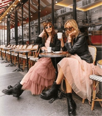 ↓ 4. Leather Jackets, Platform Boots, and Pink!