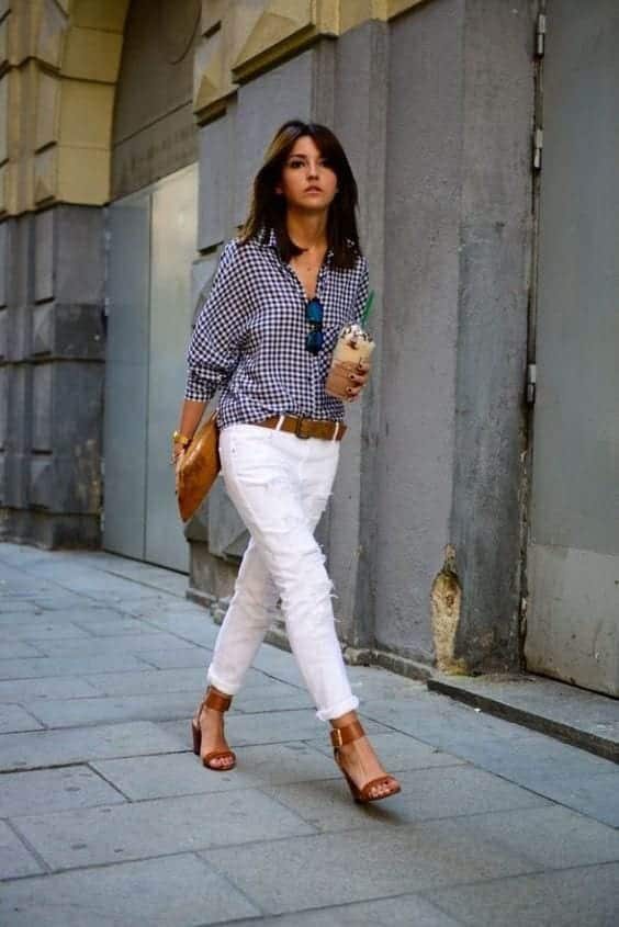 ↓14 – With White Denims for Work