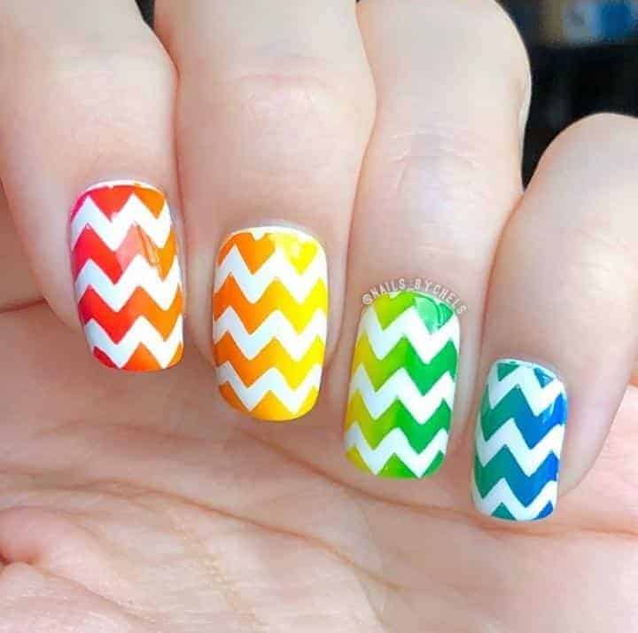 ↓ 45. Rainbow Chevron