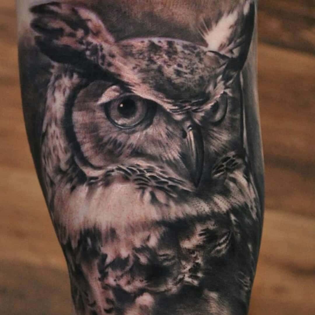 ↓ 8 – The Great Horned Owl Tattoo