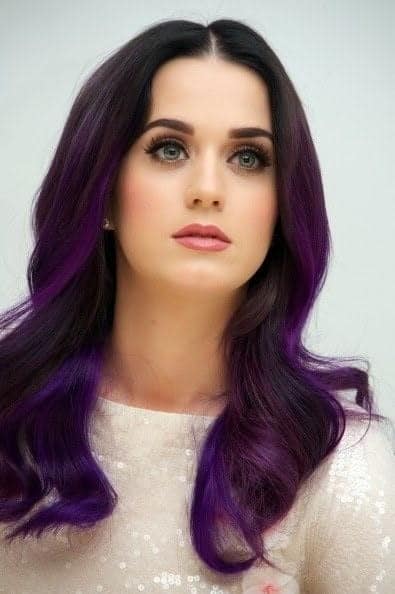 Katy Perry Inspired Purple Hairstyle