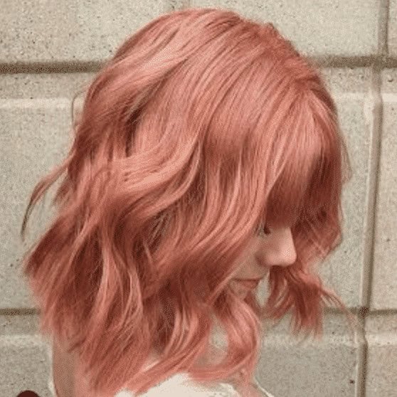 ↓ 31 – Shoulder-Length Blorange Hair Bob