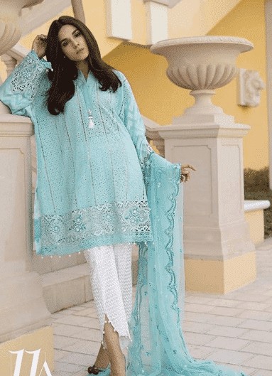 ↓ 15 – Beaded Tulip Pajama with Cutwork Kurta