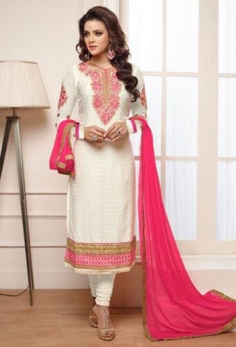 #13 – Churidar With Straight Long Shirt for a Desi Look