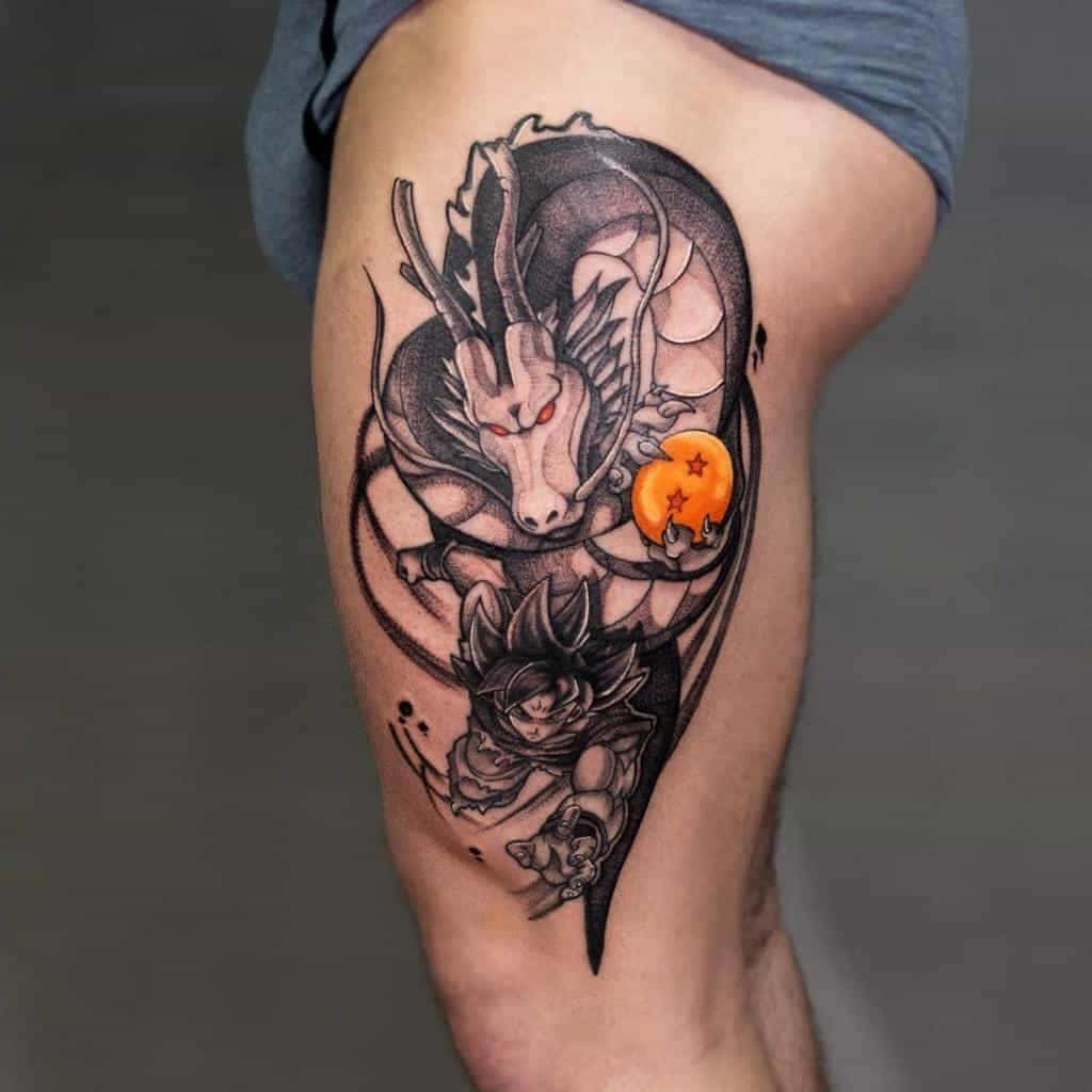 11 –  Dragon Ball Tattoo Designs