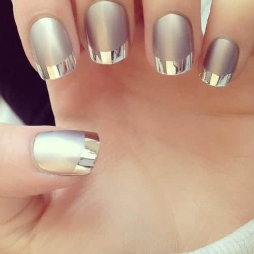 22 – Metallic French Tips