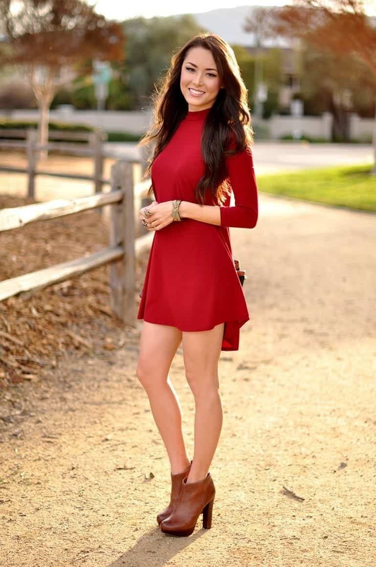 8 – Red Mini Dress