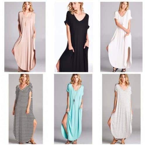 ↓4. Flowy Slit Dress