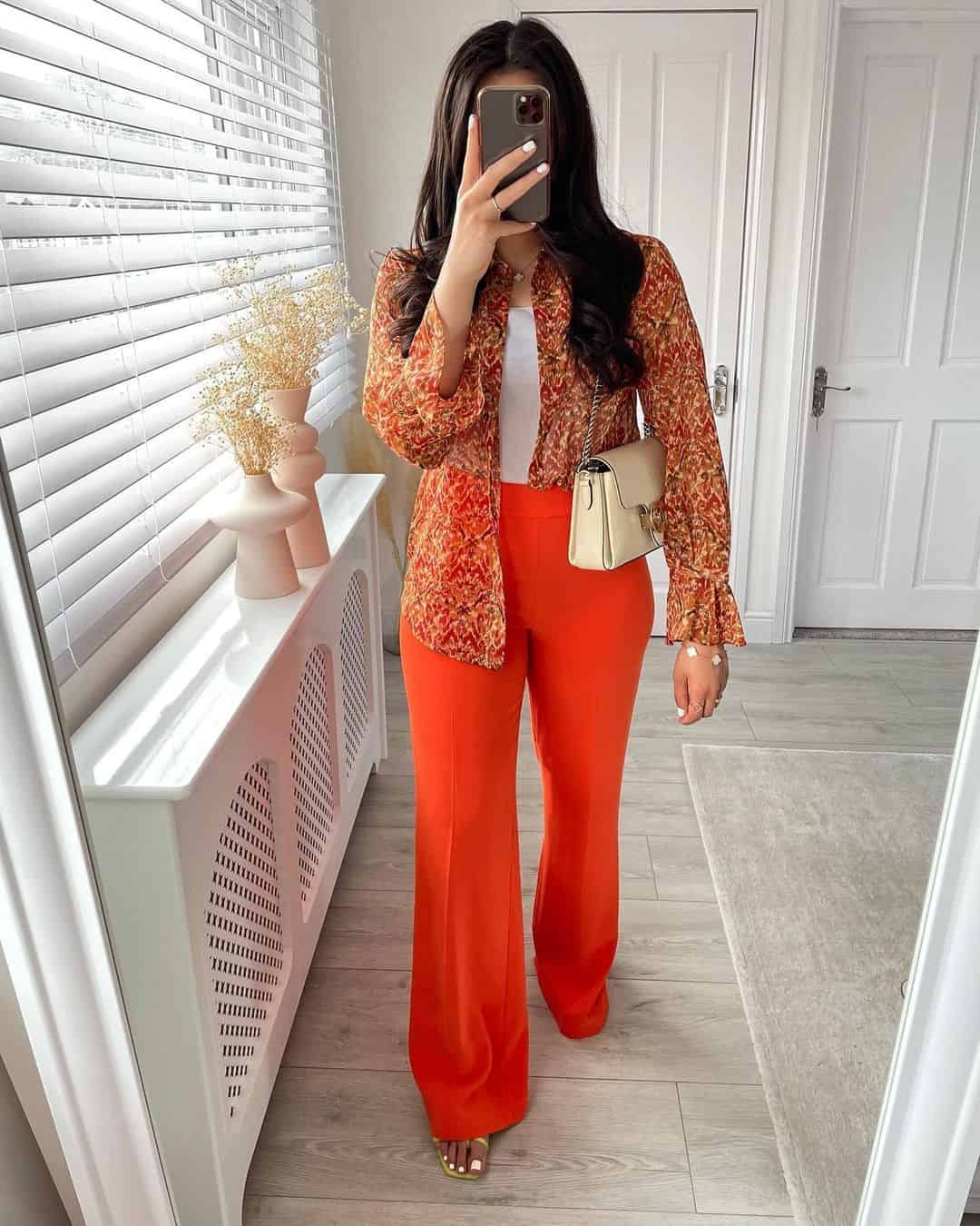 11 – Fancy Dinner Outfit in Vibrant Color