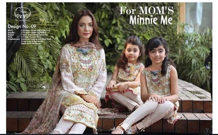 ↓ 6 – Matching Designer Outfits For Mom And Mini-Me