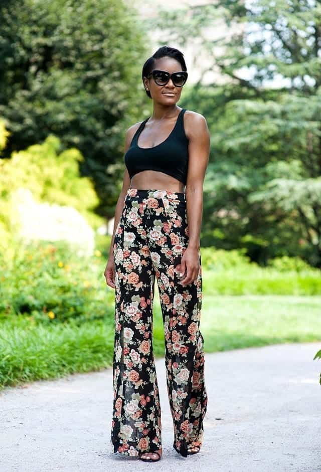 ↓ 13 – Black women wearing Palazzo Pants