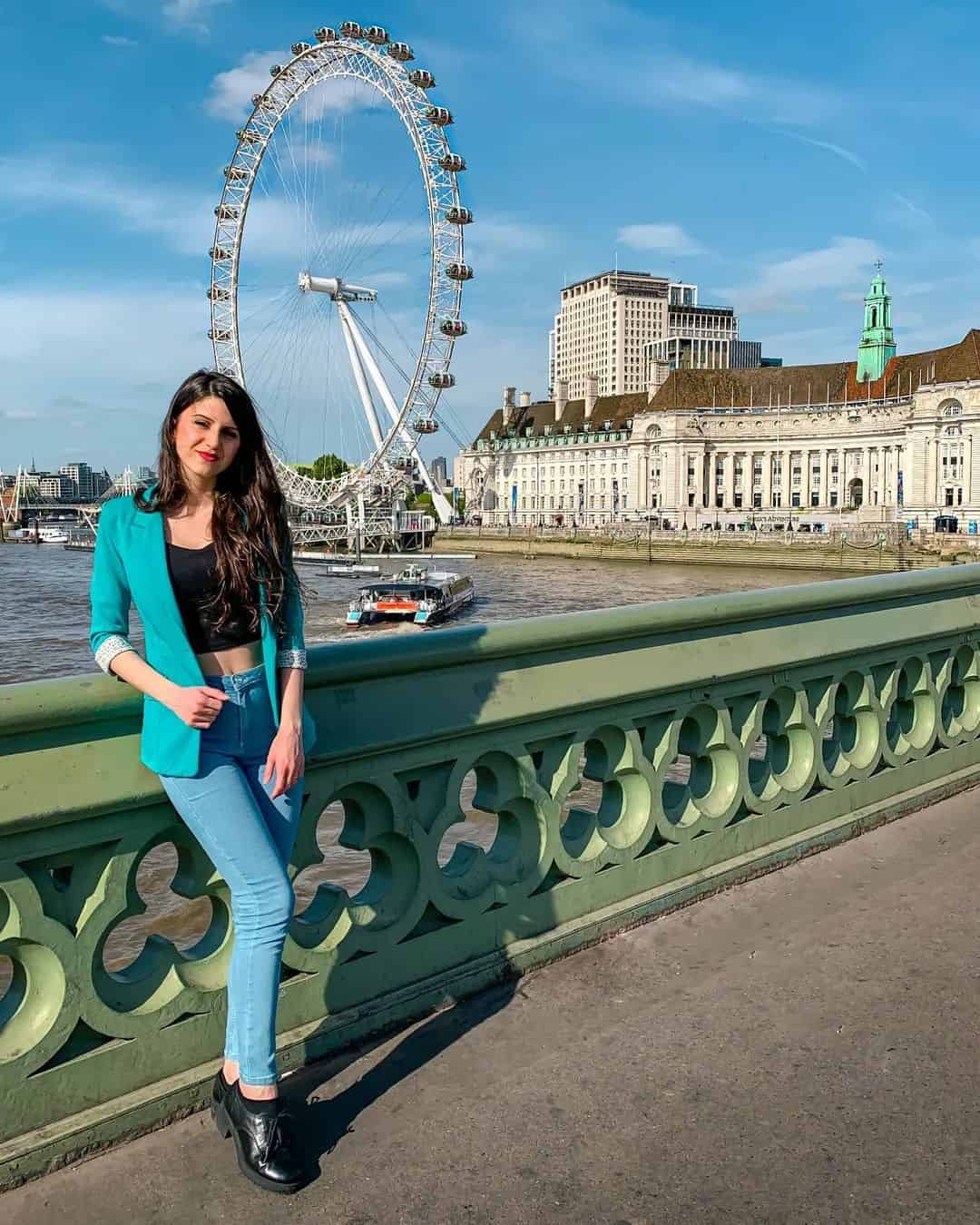 9 – Blue Blazer with Tank Top and Jeans