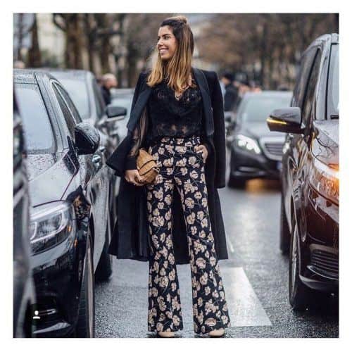 ↓ 30 – Printed Pants with Sweaters and Blazers